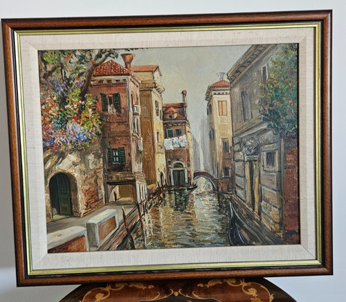 Vintage 1970s venice canal - vintage,