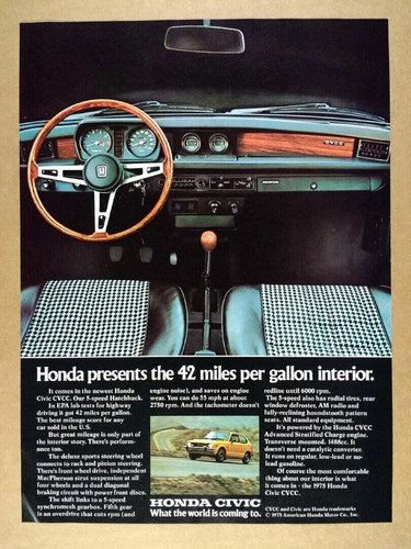 1975 honda civic - civic, ad