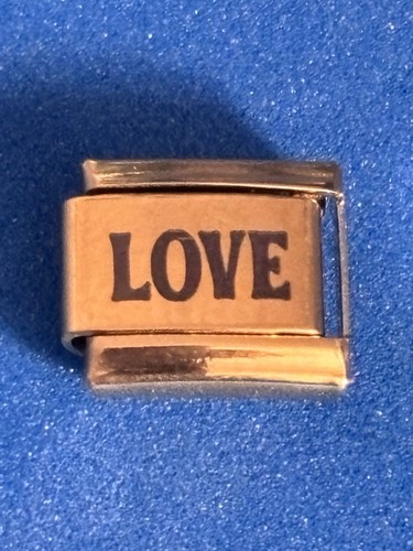 Laser engraved love word - engraved,