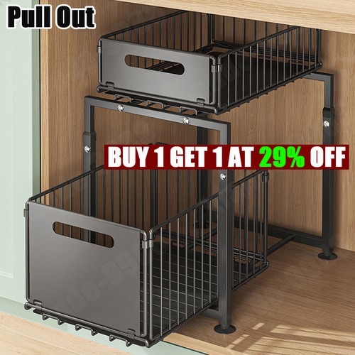 Tier pull out basket - out, under