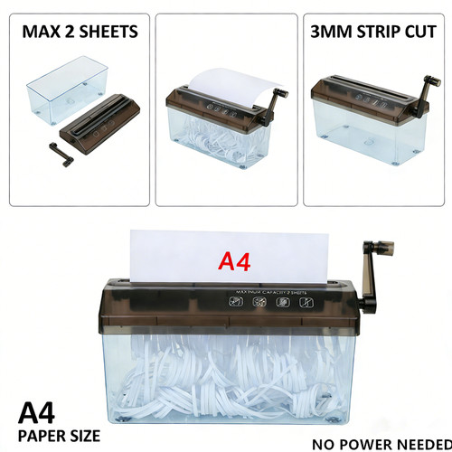 Manual paper shredder hand - shredder,