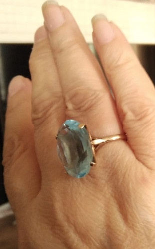 Large solitaire sky blue - ,