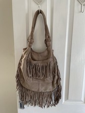 Clark’s Taupe Suede Shoulder