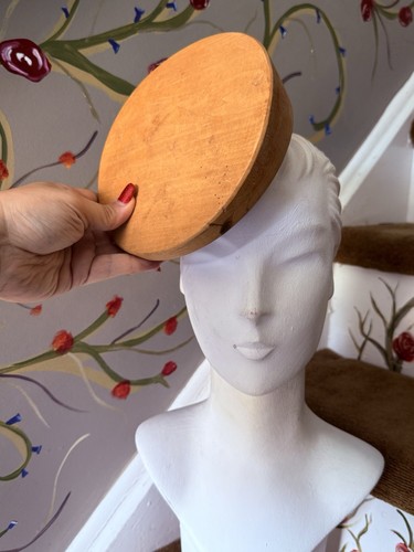 Vintage wood hat - vintage, block