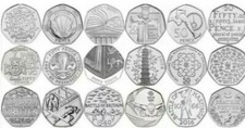 CHEAPEST 50p COINS, FIFTY