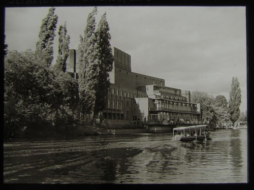 Glass magic lantern slide - magic,