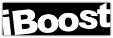 iBoost Slogan Sticker Car Bumper Decal  -  9'', 12'' or 14''