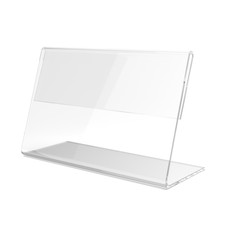 Table Sign Holder 3.5” x 2” Side Load Frame Business Card Frame Clear Acrylic