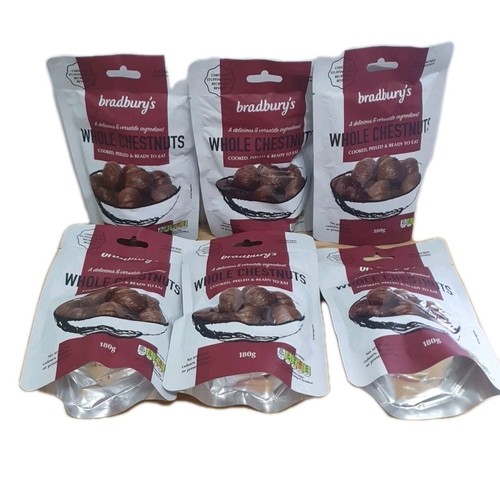 Whole chestnuts cooked - chestnuts, peeled