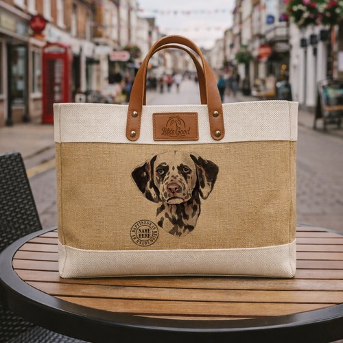 Dalmatian tote bag large - bag, dog