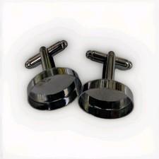 10 x Deep Cufflink Blanks 16mm
