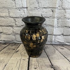 20cm Brown Gold Hand Painted