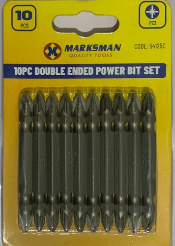 Power bits set 65mm pozi - 65mm, 10