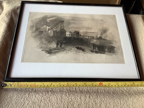 Antique etching wallsend - antique,