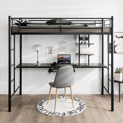 5ft single metal loft bed - 3.5ft,
