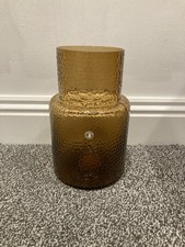 IKEA Handmade Konstfull  Vase Brown - 26cm Tall Home Decor Excellent Condition