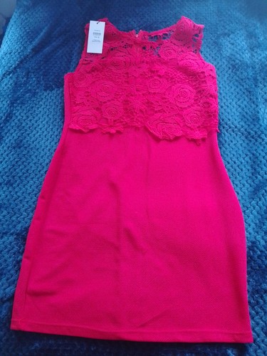 Red lace bodycon dress size - lace, 16
