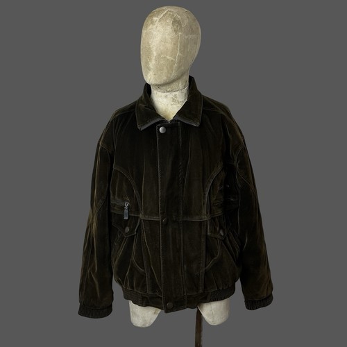 Vintage velour bomber jacket - velour,