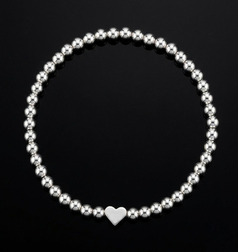 Dainty silver plated - plated, hematite