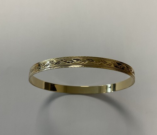 9ct 375 yellow gold patterned - gold,