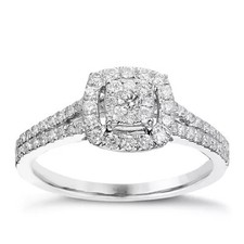 ERNEST JONES 9ct WHITE GOLD