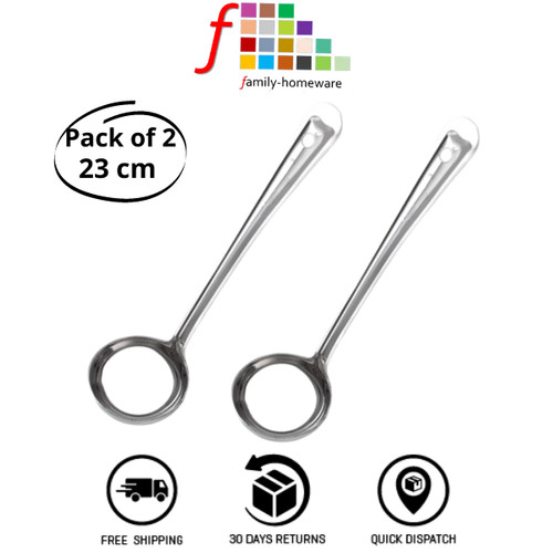 Stainless steel ladle curved - stainless,