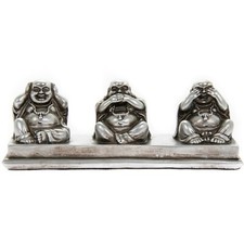 Three Wise Buddhas Laughing
