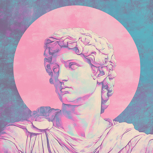 Wall decal sticker - , vaporwave