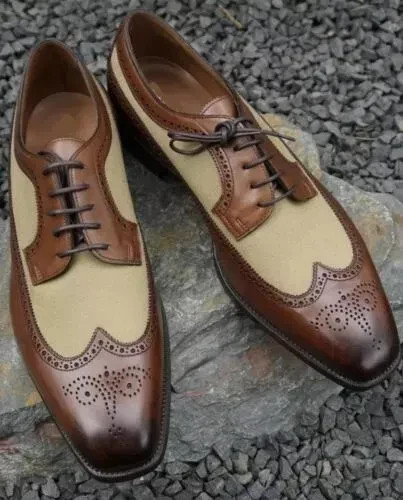 Men handmade spectator - men's,