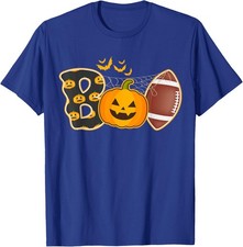 Boo American Football Pumpkin Halloween Costume Unisex T-Shirt