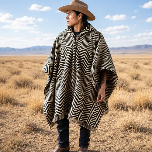 Baby alpaca wool - baby, aztec