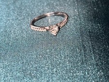 18k White Gold, 0.34ct Heart