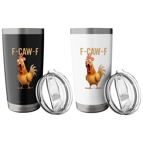 20oz caw funny - 20oz, chicken