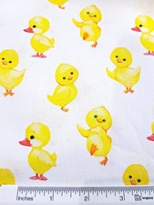 Easter chicks cotton fabric - easter,