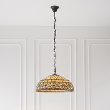 Brand New! Tiffany Interiors 1900 Pendant Light SUO2 - With Ashtead Glass Shade