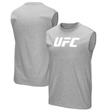 UFC Men's Grey Vest Logo Tank Top - New