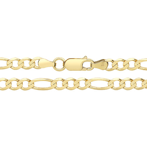 9ct bevelled edge figaro - edge,