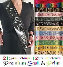 Personalised Birthday Sash /