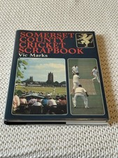 Vic Marks - Somerset County Cricket Scrapbook Signed HB 1st Edtn Book