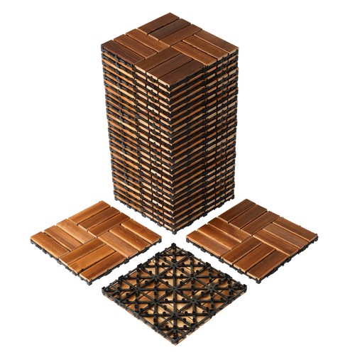 Deck tiles 27pcs wood - deck,