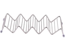 4Pcs Stainless Steel Taco Holder Tortilla Roll Rack Food Display Stand Silver