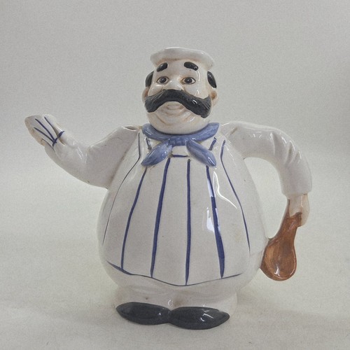 Vintage ceramic chef teapot - chef,