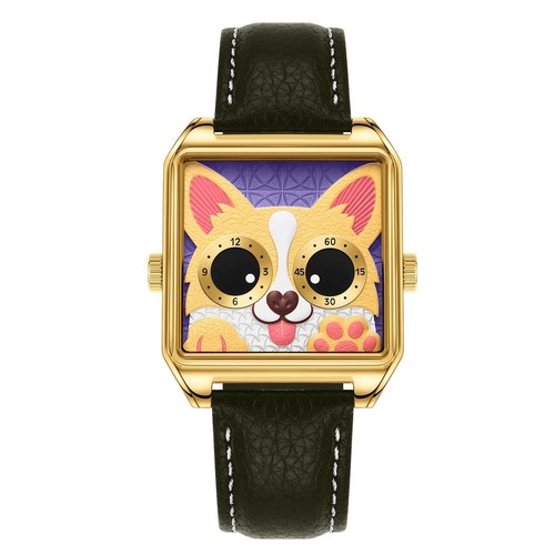 Corgi cartoon dog quartz watch - corgi,