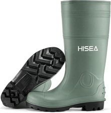 HISEA Men Rain Boots w/Steel