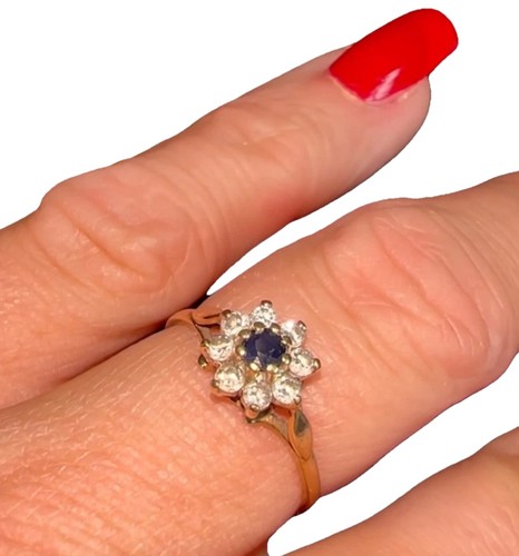 Sapphire cubic zirconia 9ct - sapphire,