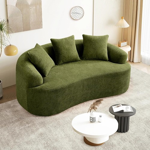 Modern curved cloud boucle - modern,