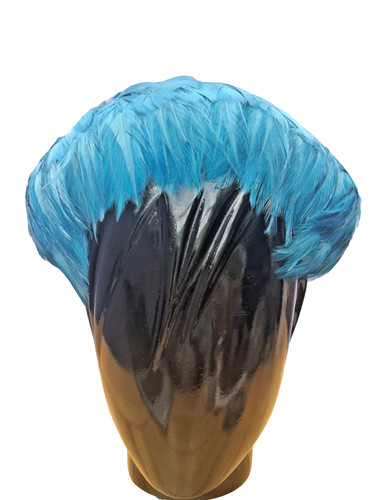 Vintage 1950s blue feather