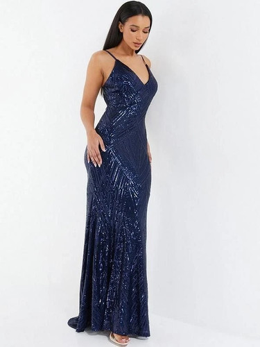 Quiz navy blue - blue, sequins