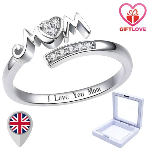 Mom rings 925 sterling silver - mom,