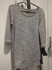 "New Look"Ladies Teen. Grey, Silver Sparkle Jumper. UK10. 3/4 Sleeve .